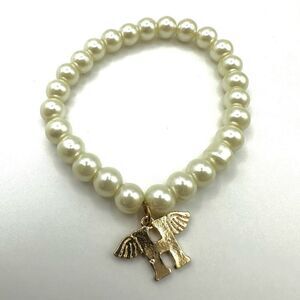 Faux pearl H monogram bracelet